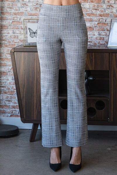 Plaid Flare Pants