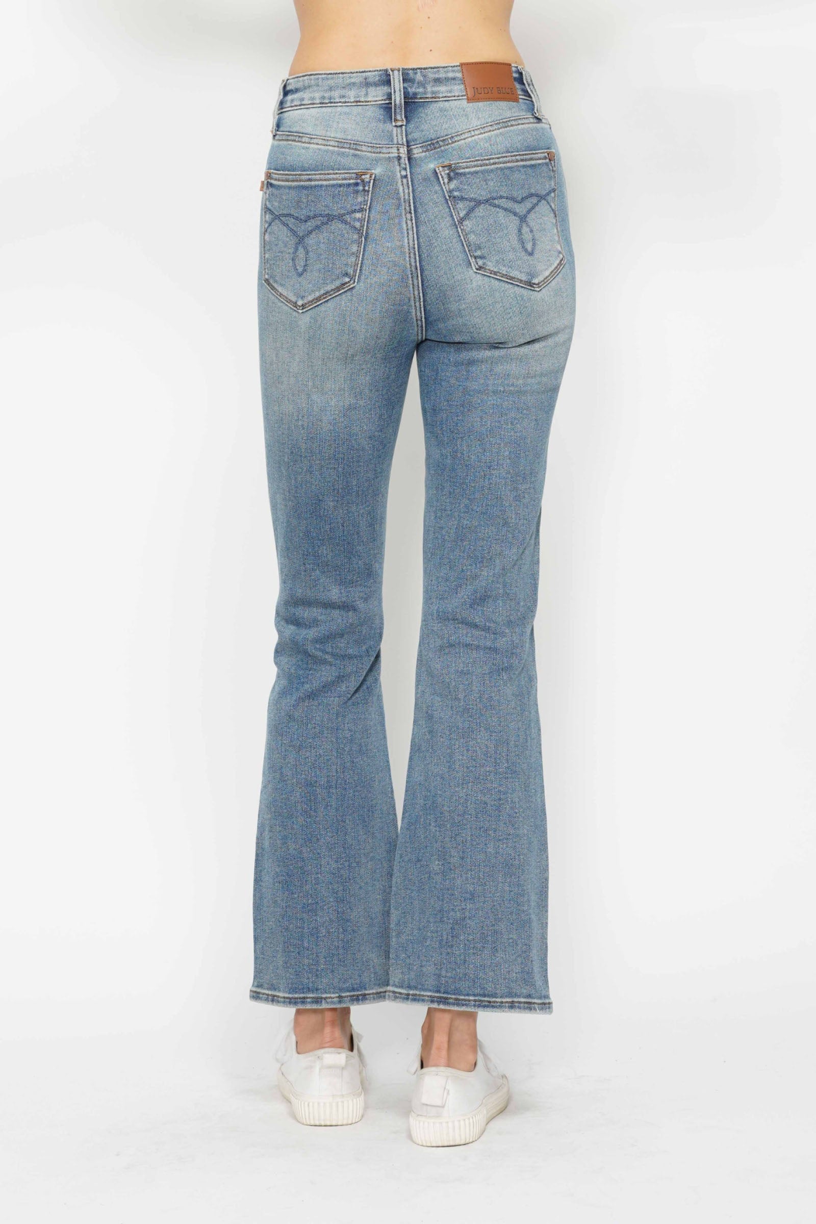 Judy Blue Tummy Control Back Embroidered Pocketed Bootcut