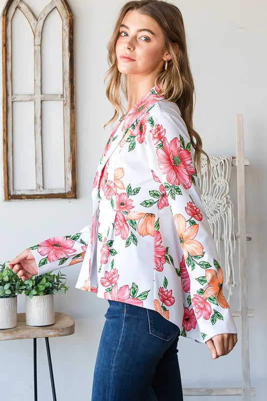 Heimis Floral Blazer With Tunic