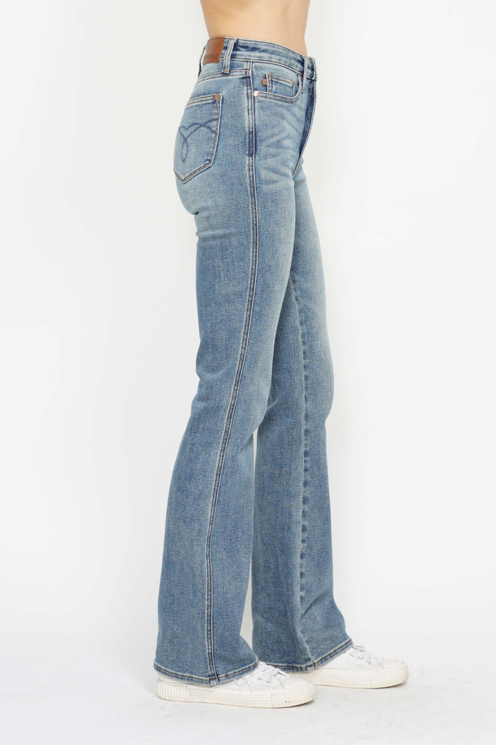 Judy Blue Tummy Control Back Embroidered Pocketed Bootcut