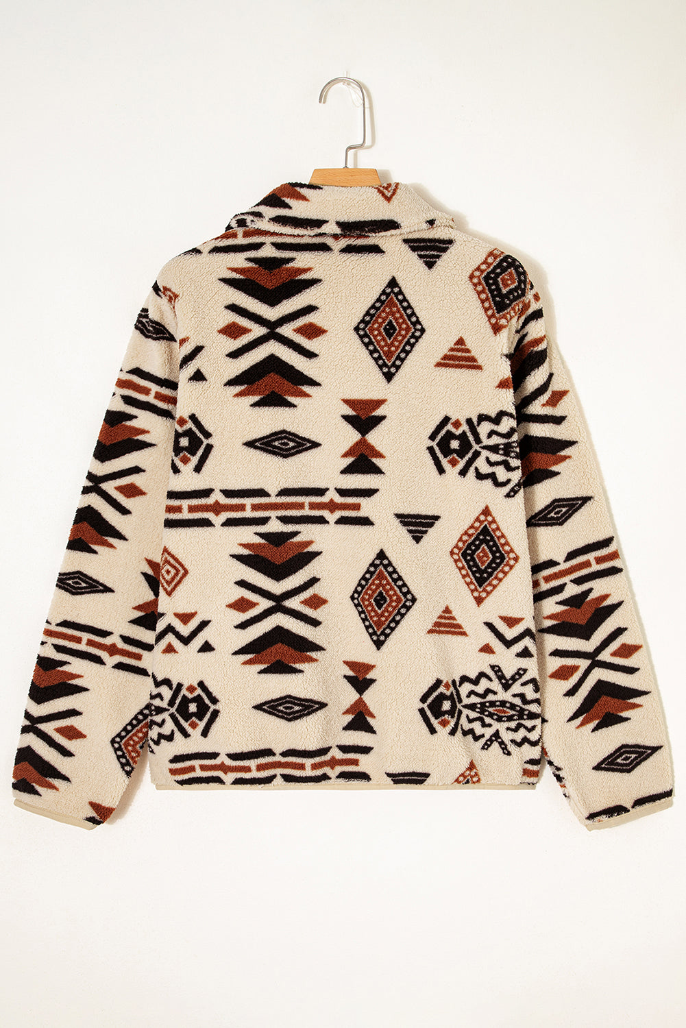 Western Aztec Fleece Half Zip Sweatshirt