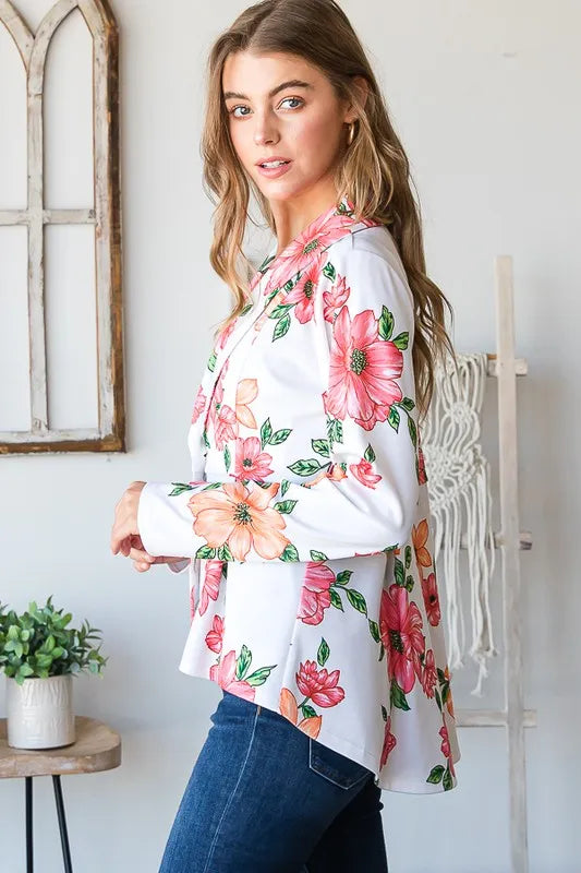 Heimis Floral Blazer With Tunic