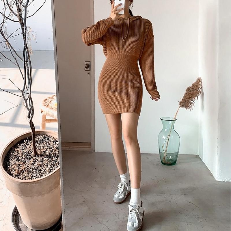Hooded Sweater Dress