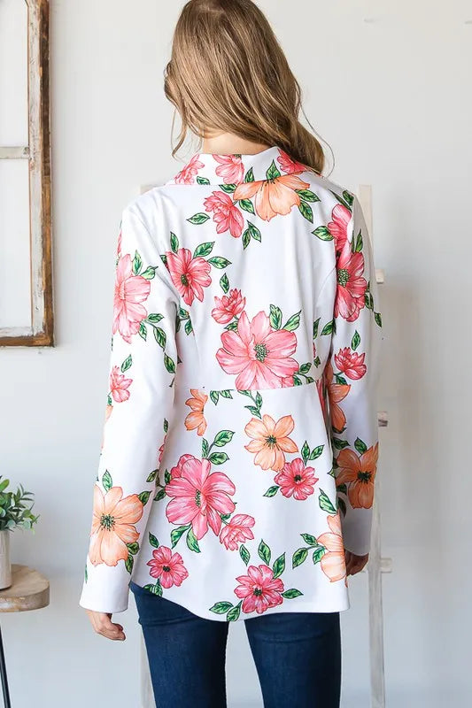 Heimis Floral Blazer With Tunic