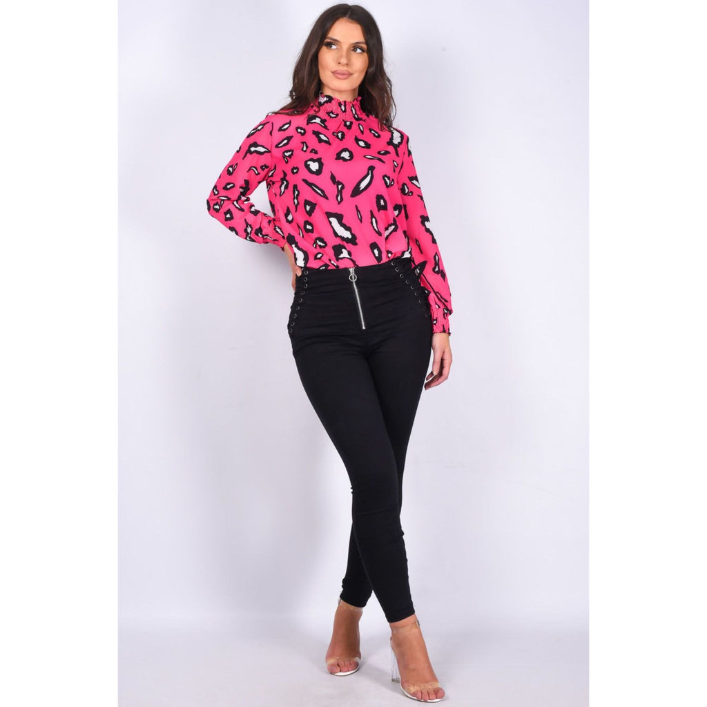 Black Denim Zip Front Skinny Jean