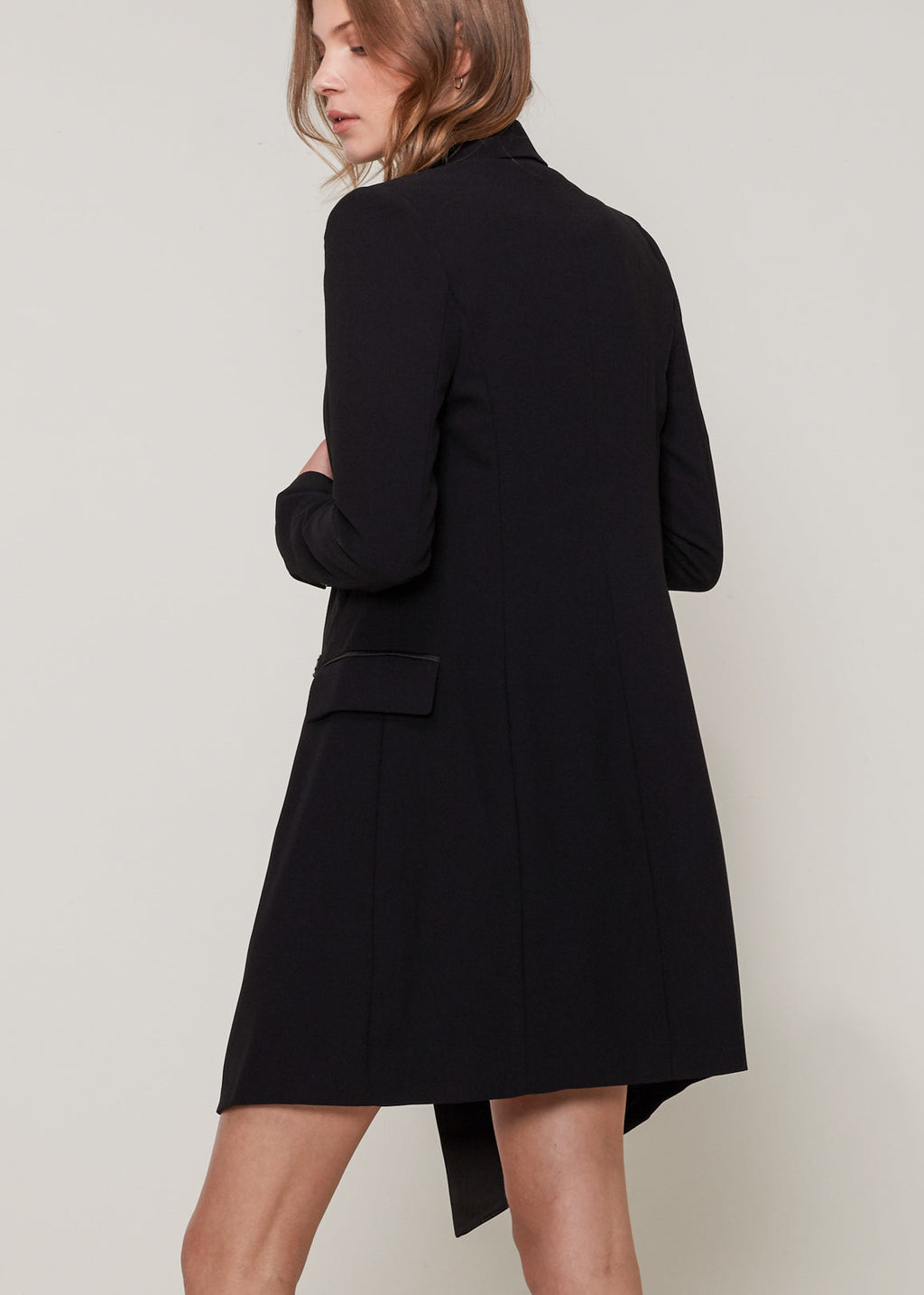 Double Breasted Long Blazer