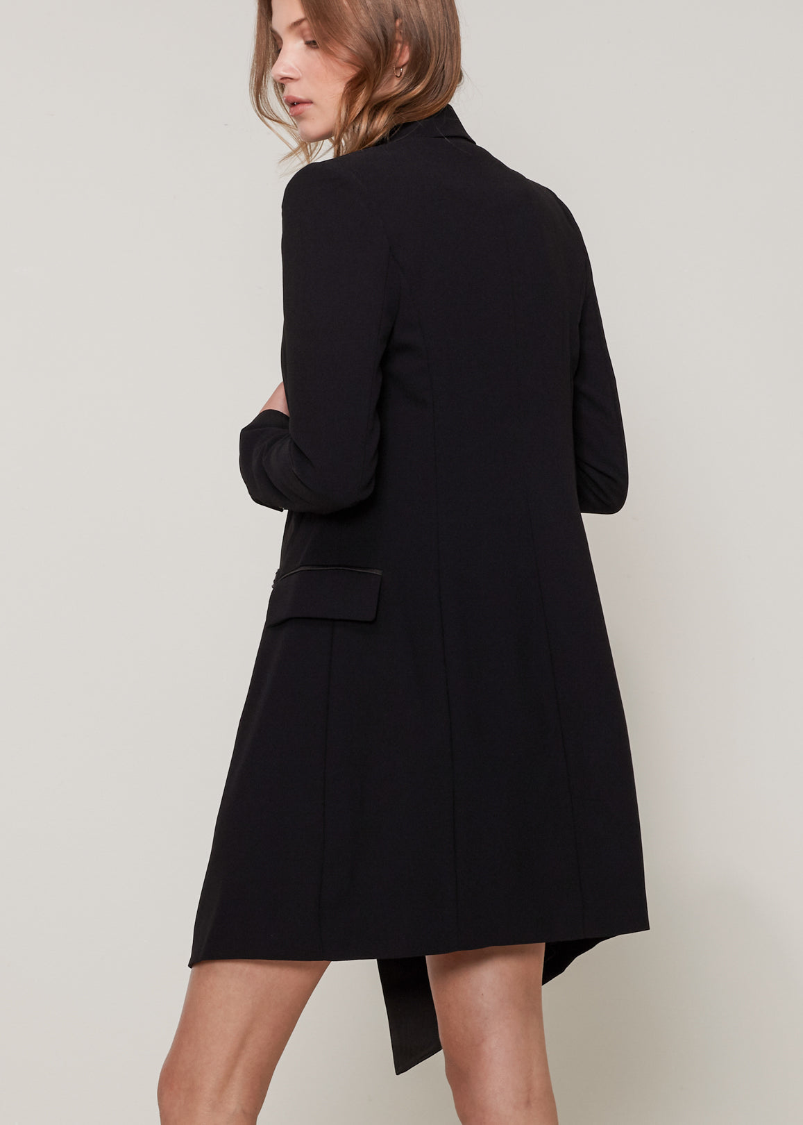 Double Breasted Long Blazer