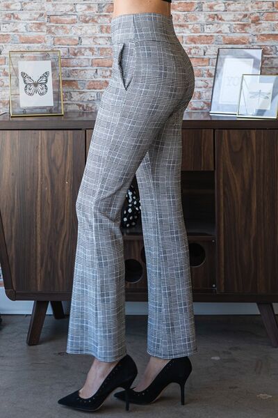 Plaid Flare Pants