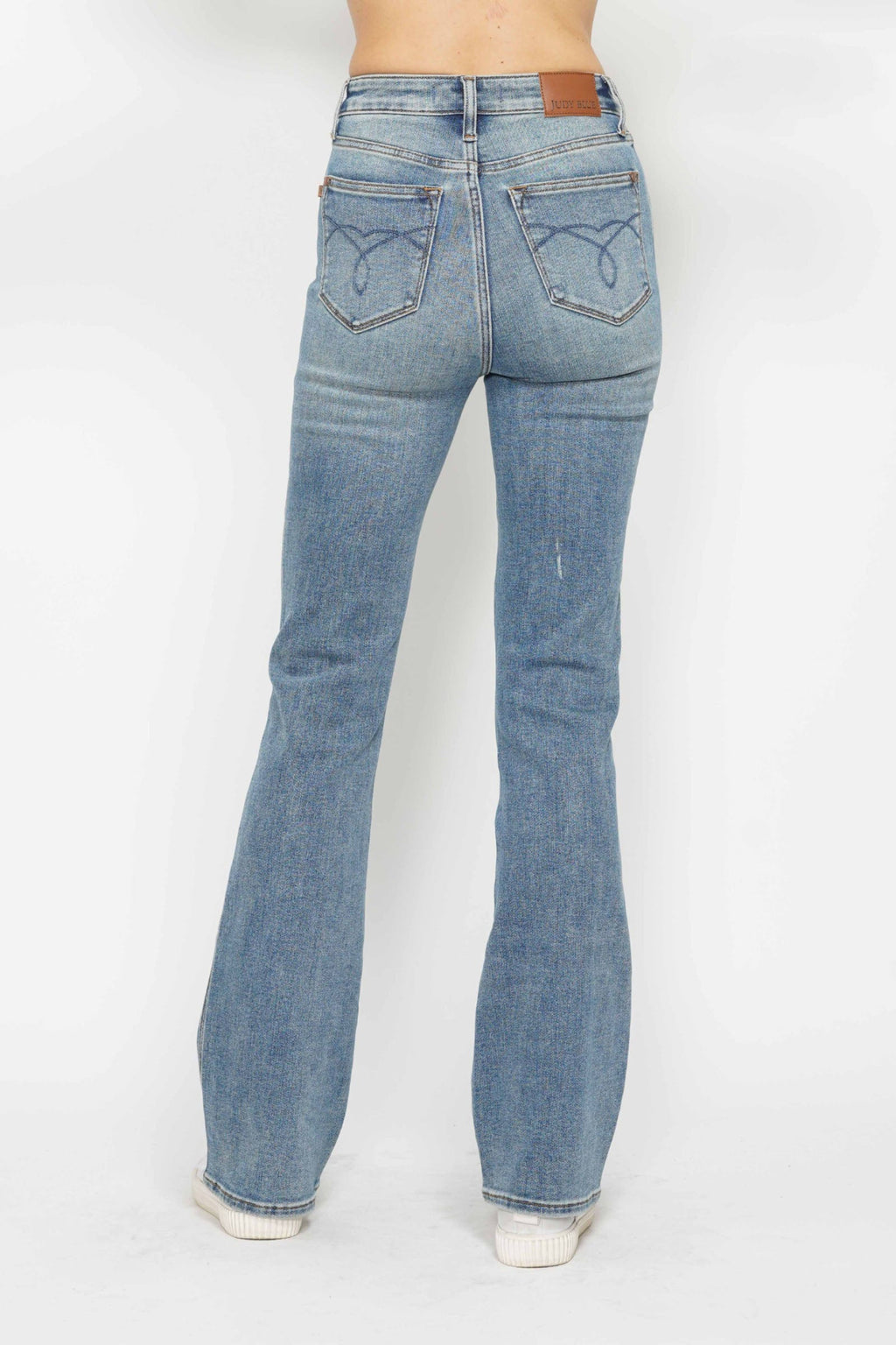 Judy Blue Tummy Control Back Embroidered Pocketed Bootcut