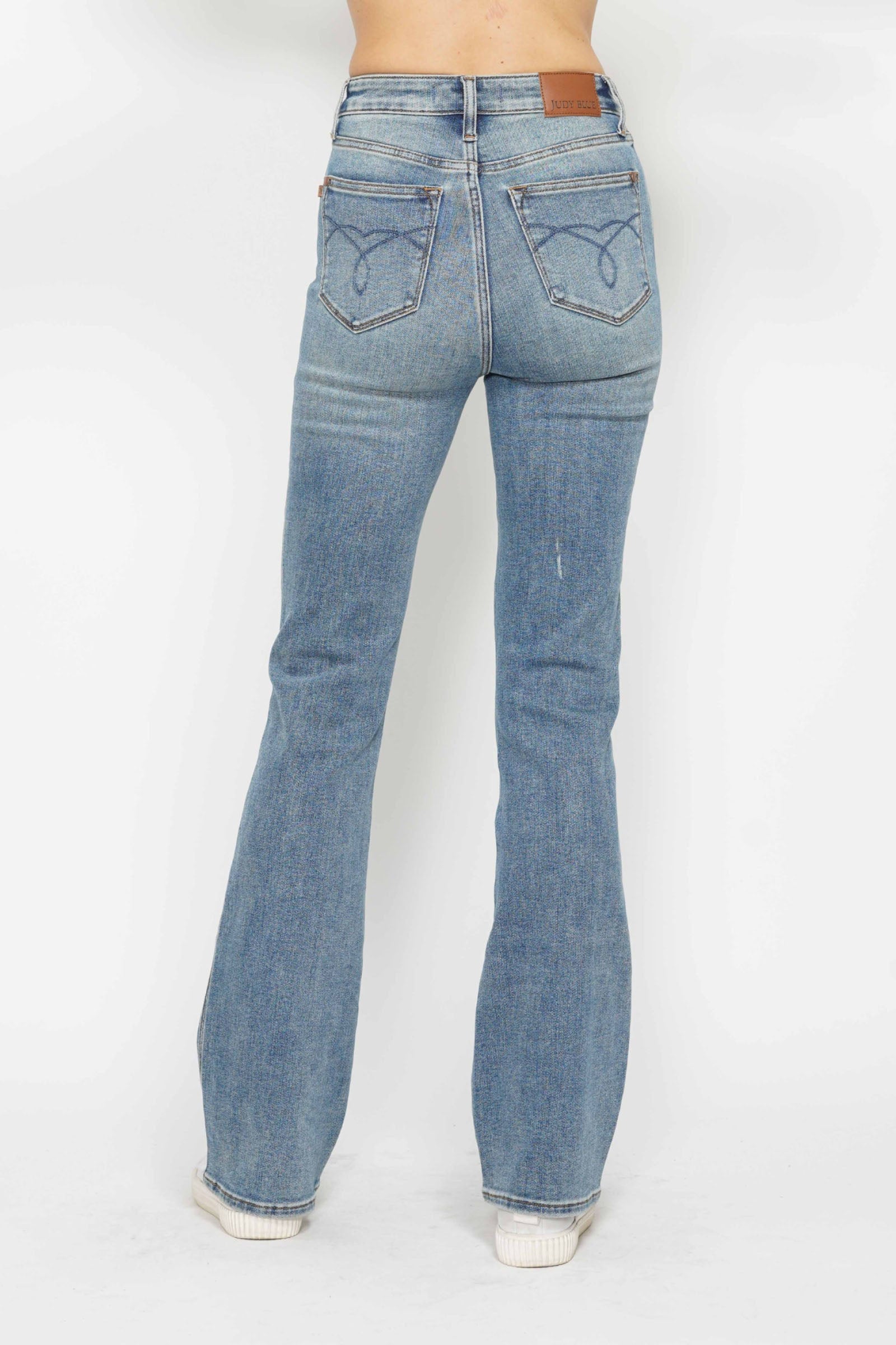 Judy Blue Tummy Control Back Embroidered Pocketed Bootcut