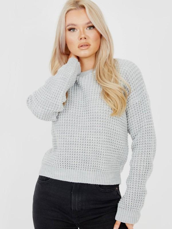 Crop Fisherman Sweater